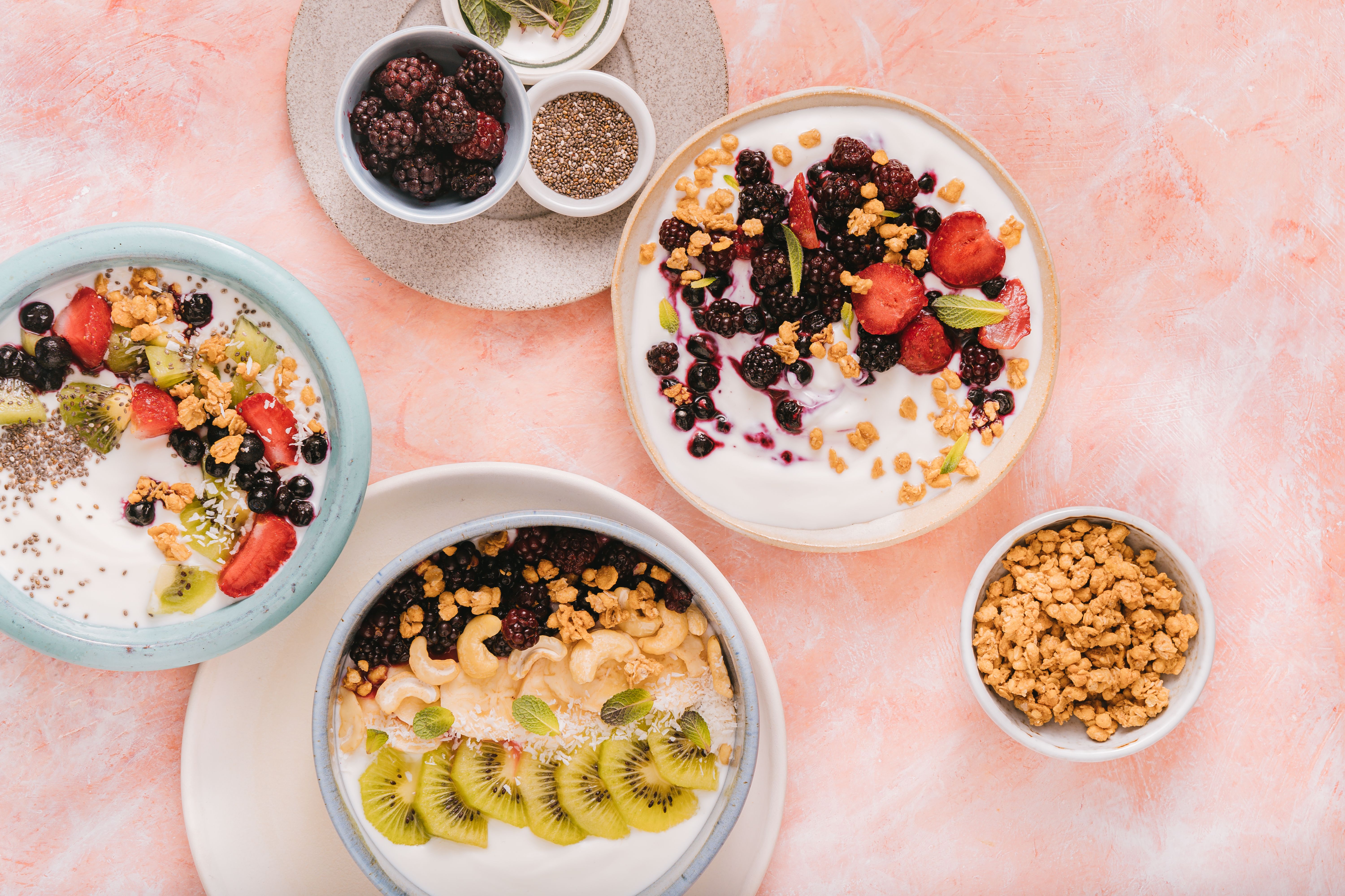 Bowl of walnuts, almonds, and sunflower seeds as simple snacks to improve memory and brain function